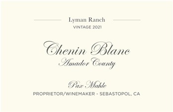 Chenin Blanc, Pax Wines 'Lyman Ranch'