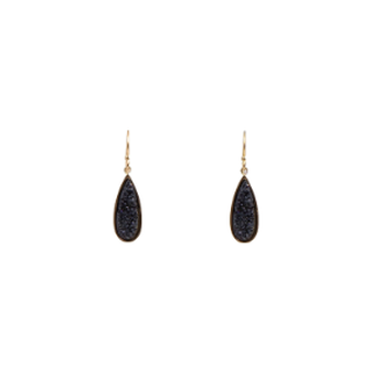 Earrings (Petite Raven) - Druzy Collection