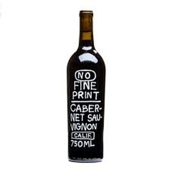 Cabernet Sauvignon, No Fine Print
