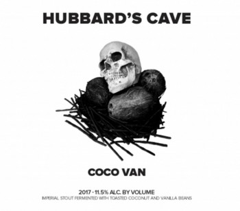 Hubbards Cave ' Coco Van' Imperial Stout w/ coconut and vanilla