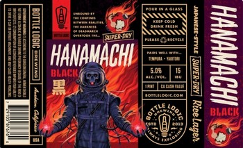 Bottle Logic' 'Hanamachi Black' Rice Lager