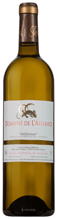 Semillon/Sauvignon Blanc Bordeaux Blend, Domaine de l'Alliance 'Definition'